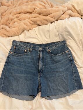 Levi's Blue Denim Cutoff Shorts